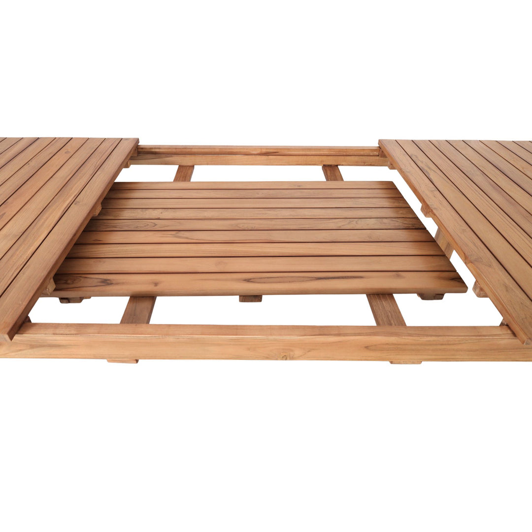 Table Terás en Teck Massif Extensible 80 - 120 cm