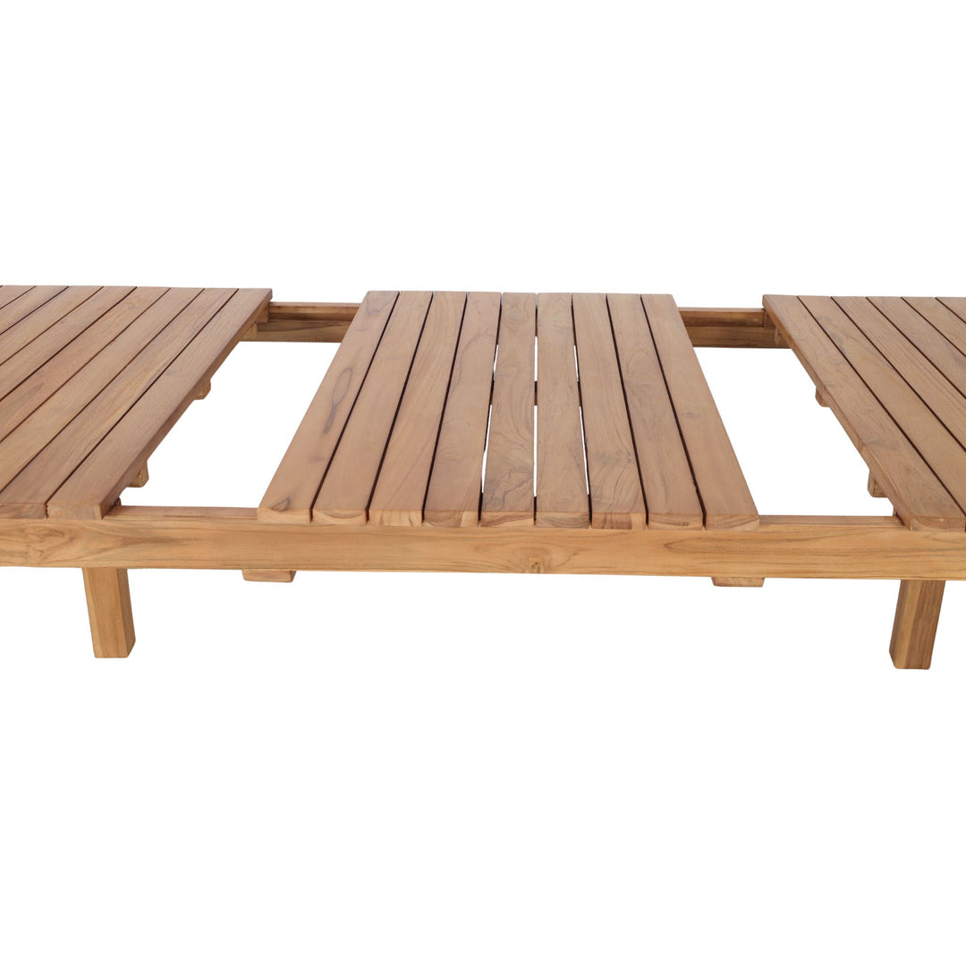 Table Terás en Teck Massif Extensible 80 - 120 cm