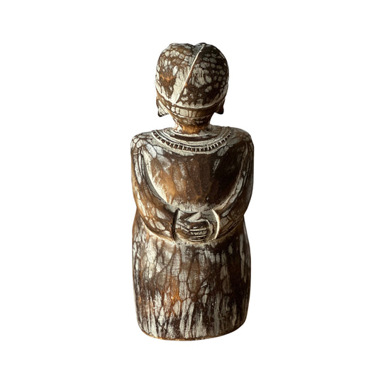 Statue Mamá Blanc Patine