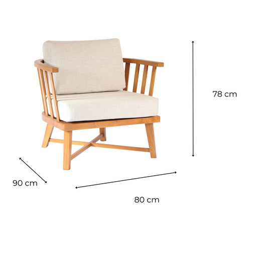 Salon Extérieur/Intérieur Teck 5 places Criola