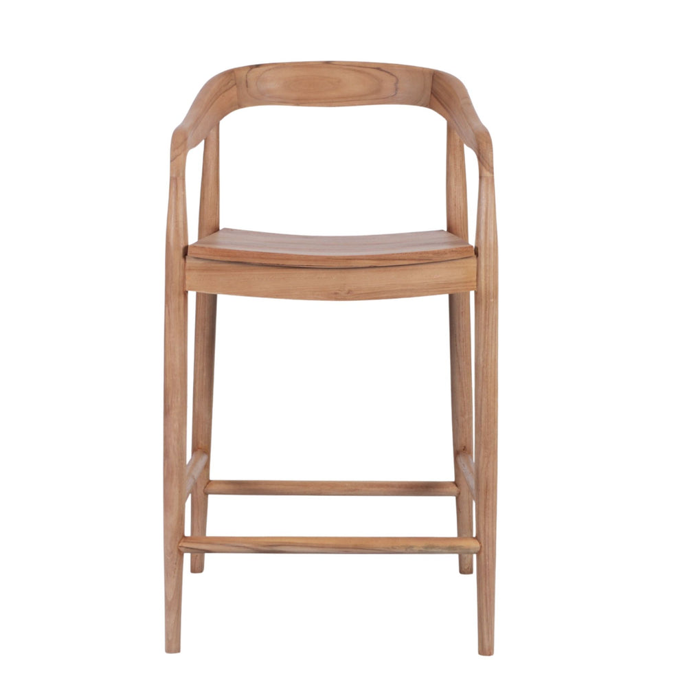 Chaise de bar Donna en Teck Massif