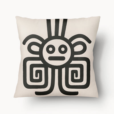 Coussin Igneris Écru Caban' x MZelle Design - Double face, texture lin - 55 x 55 cm