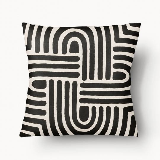 Coussin Igneris Écru Caban' x MZelle Design - Double face, texture lin - 55 x 55 cm