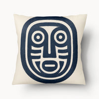 Coussin Kalinago Écru Caban' x MZelle Design - Double face, texture lin - 55 x 55 cm