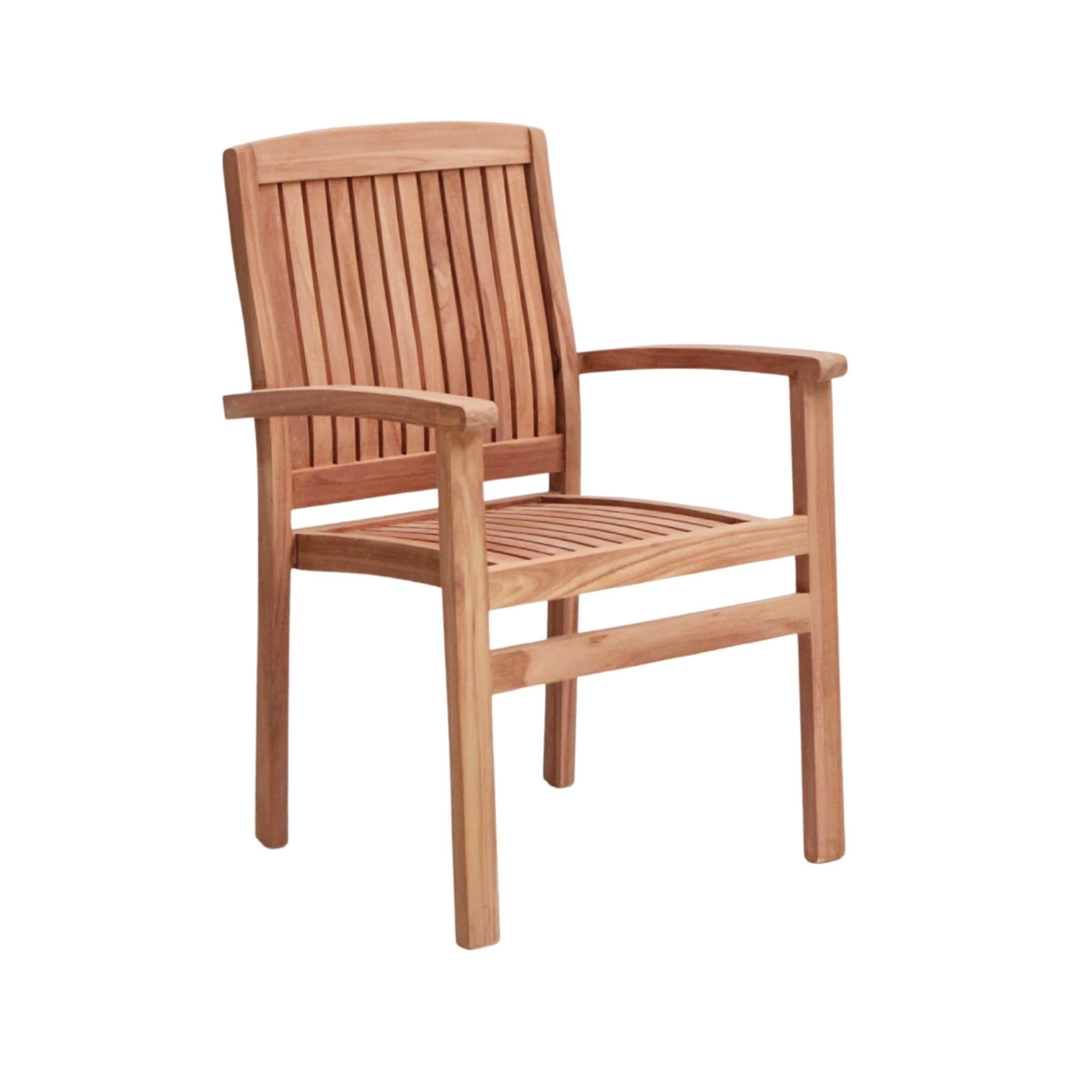 Chaise Hampton Teck - Élégance et Confort en Teck Massif