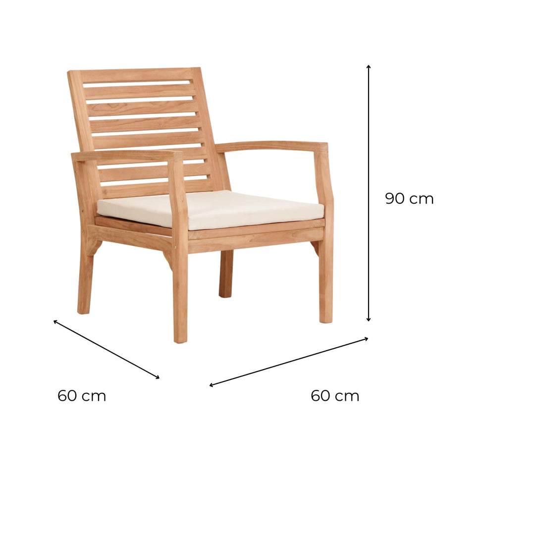 Fauteuil Simpla Teck