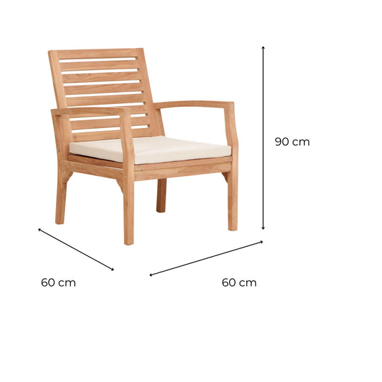 Fauteuil Simpla Teck