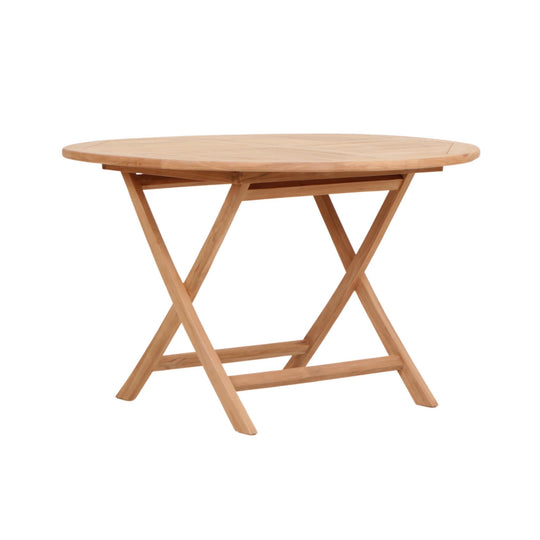 Table Teck Ronde Barcelona - Élégance Naturelle D120cm
