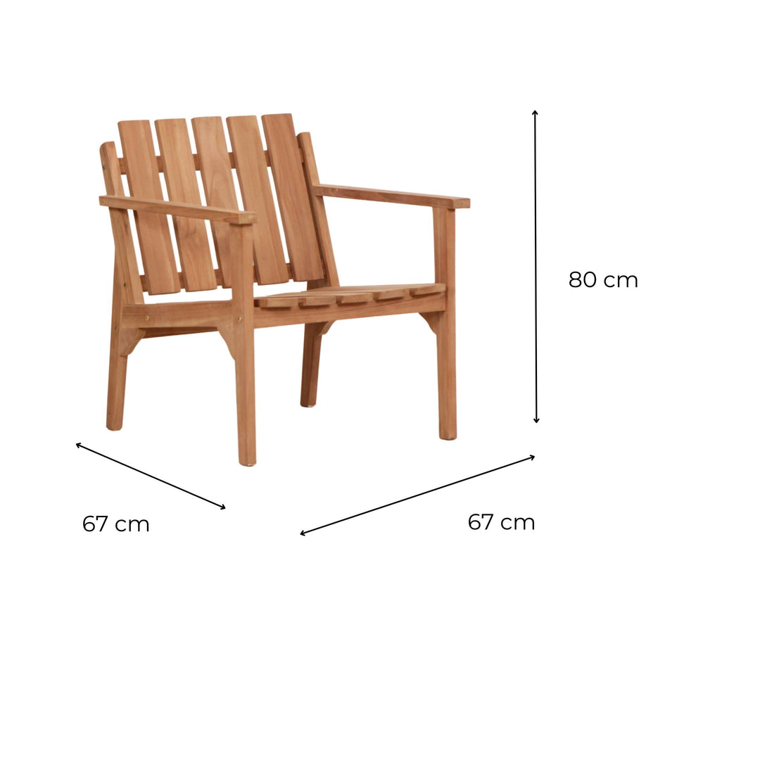 Fauteuil Teck Linea