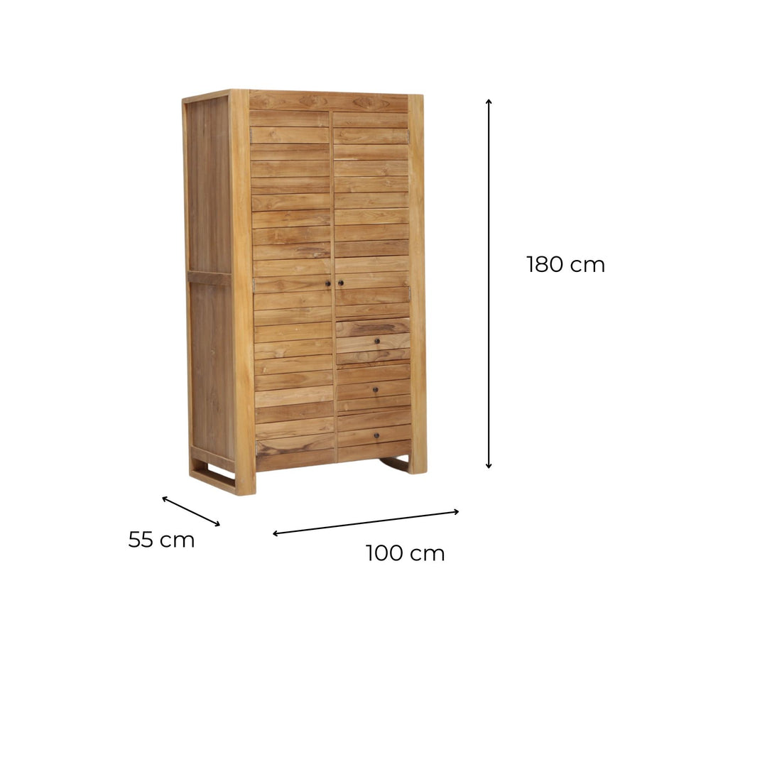 Armoire Teck 180cm Linea