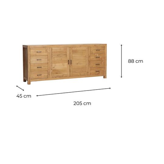 Buffet 205cm Teck Pragma
