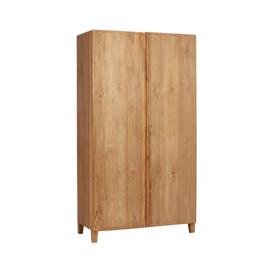 Armoire Teck 212cm Elegancia - Élégance Fonctionnelle en Teck Massif