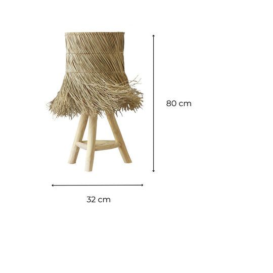Lampe de table Havane Teck Naturel