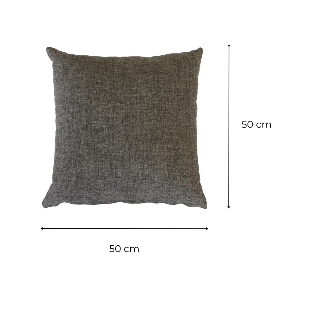 Coussin d'extérieur Grège Charbon 50 cm