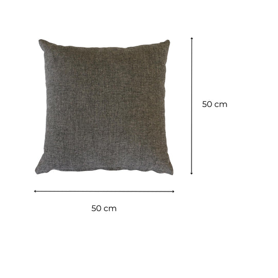 Coussin d'extérieur Grège Charbon 50 cm