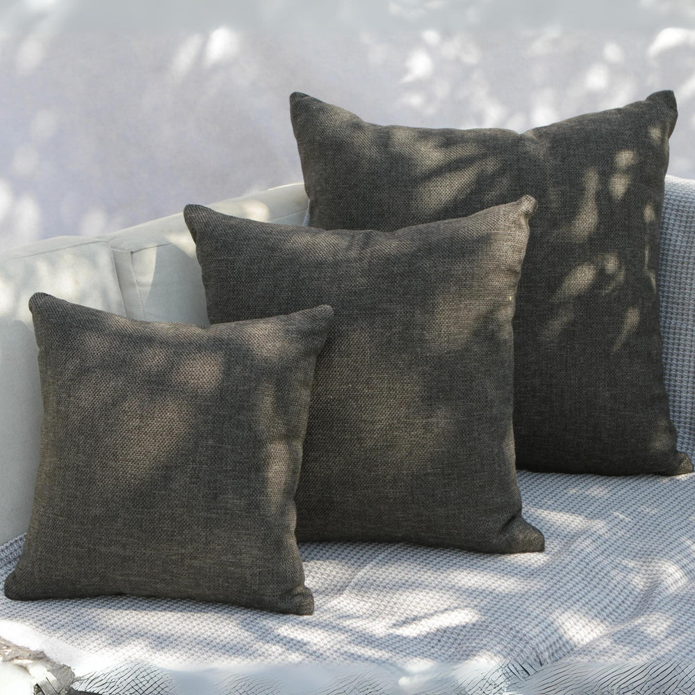 Coussin d'extérieur Grège Charbon 60 cm